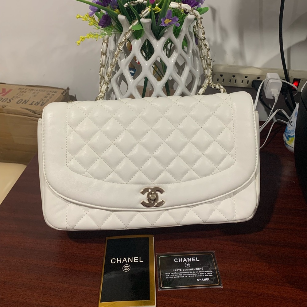 Vintage white chanel bag